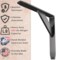 Jetstream Solid Heavy Duty Low Profile Welded Countertop Support Shelf Brackets